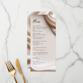Menu de casamento Blush Pink Stand elegance