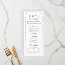 Menu de Casamento Branco Simplesmente Católico