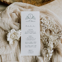 Menu de Casamento BRUNSWICK CREST