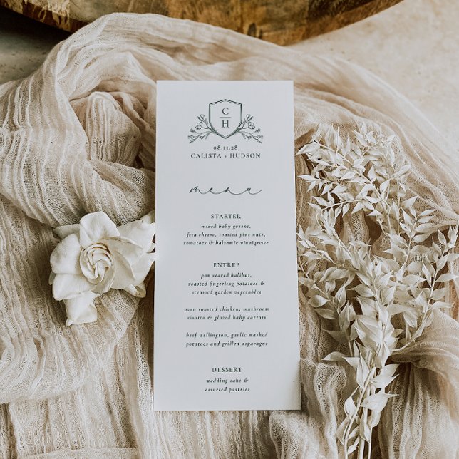 Menu de Casamento BRUNSWICK CREST (Criador carregado)