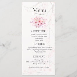 Menu de Casamento Cherry Blossom