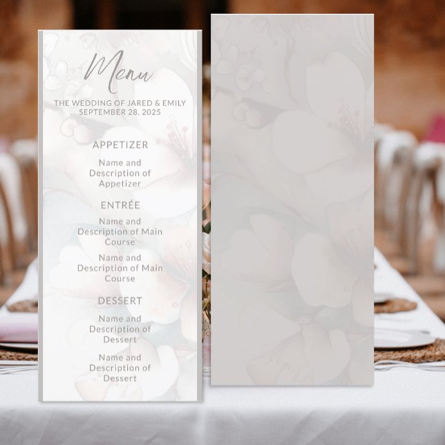 Menu de Casamento Cherry Blossom (Criador carregado)