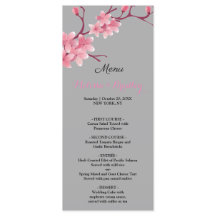 Menu de Casamento Cherry Blossom