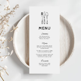 Menu de Casamento com Cujo Portão Imunológico