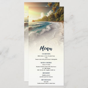Menu de Casamento Costeiro Russo do Sunset Beach P
