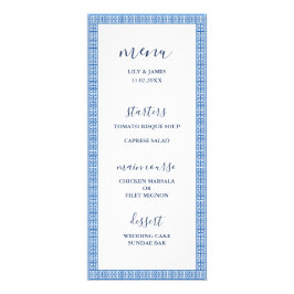 Menu de Casamento da Chave Grega