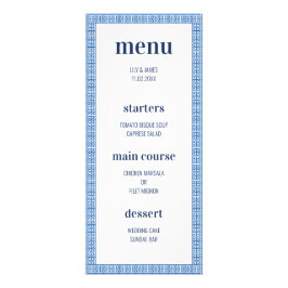 Menu de Casamento da Chave Grega