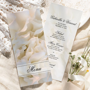 Menu de Casamento da Flor Branca do Cravo