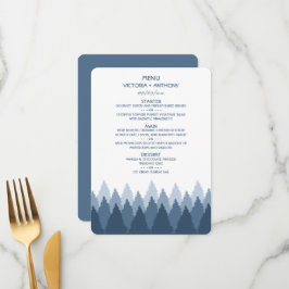 Menu de Casamento da Floresta Azul