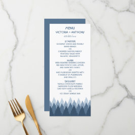 Menu de Casamento da Floresta Azul
