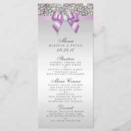 Menu de Casamento de Arcos Lilac Sequins