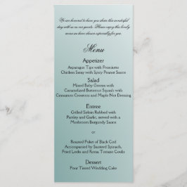 Menu de Casamento de Bambu Natural com Gradiente T