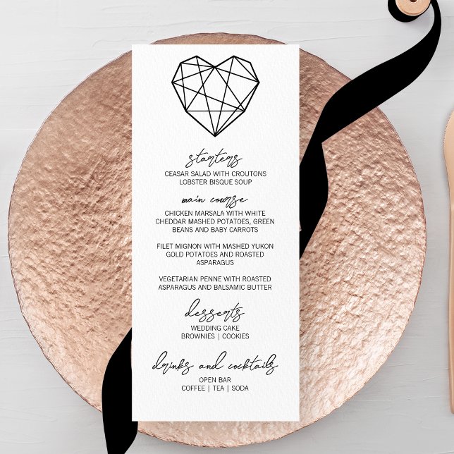 Menu de Casamento de Corações (Criador carregado)