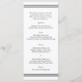 Menu de Casamento de Destino de Filadélfia