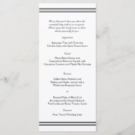 Menu de Casamento de Destino de Nova Orleans