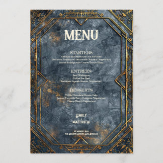 Menu de Casamento de Fantasia de Esplendor Anão