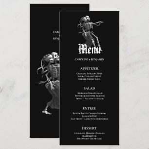 Menu de Casamento de Halloween Elegante