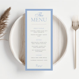 Menu de Casamento de Legança Moderna
