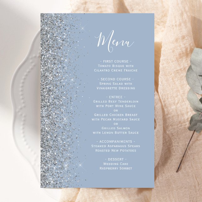 Menu de Casamento de Lixo Azul com Derramamento de (Criador carregado)