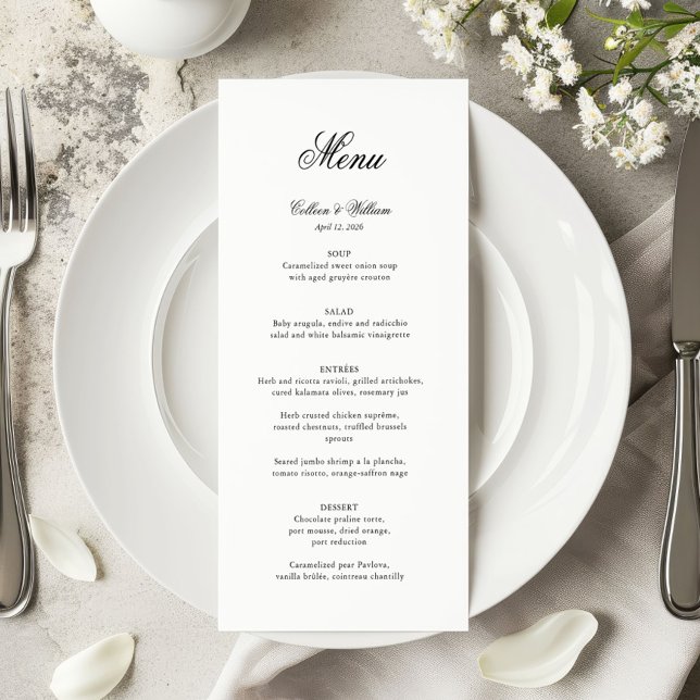 Menu de Casamento de Script Tradicional Simples El (Criador carregado)