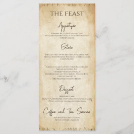 Menu de Casamento de Viking Único