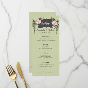 Menu de Casamento Desert Bloom 4- Course