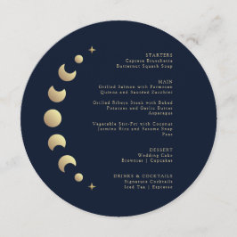 Menu de Casamento do Círculo da Lua Azul