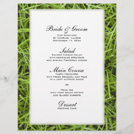 Menu de Casamento do Estaleiro Verde