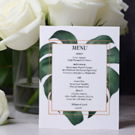 Menu de casamento do Palm Tropical