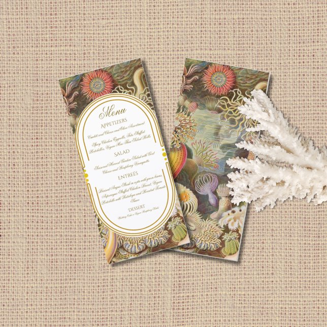Menu de Casamento do Recife de Coral Sea Life (Criador carregado)