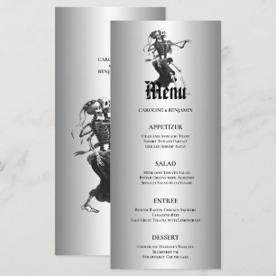 Menu de Casamento Elegante de Halloween