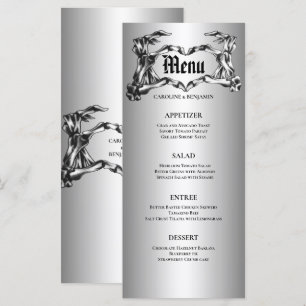Menu de Casamento Elegante de Halloween