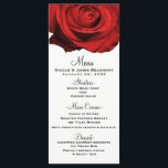Menu de Casamento Elegante do Glam Moderno da rosa<br><div class="desc">Itens correspondentes neste design estão disponíveis.</div>