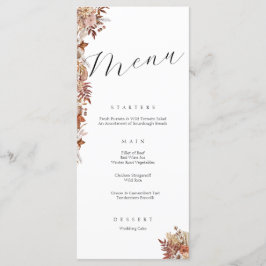 Menu de Casamento Floral Automático de Botânicos E