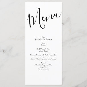 Menu de Casamento Floral Rosa do Pastel Amarelo