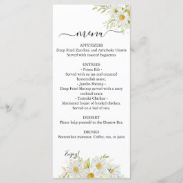 Menu de Casamento Genérico com Chrysanthemum Duplo