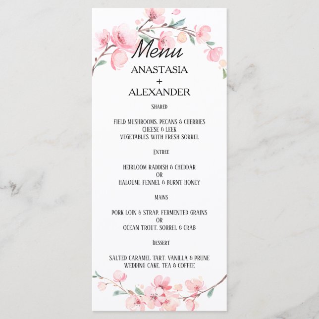 MENU DE CASAMENTO. MENU (Frente)