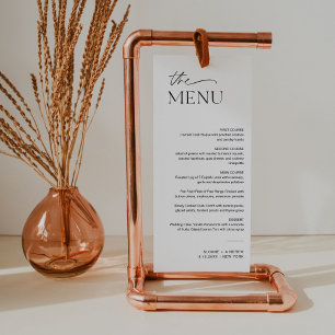 Menu de Casamento Minimalista EVERLEIGH 4x9