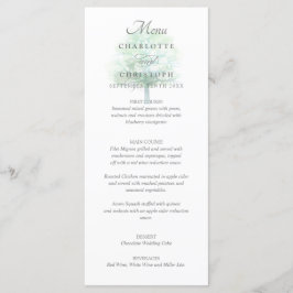 Menu de casamento Misty tree