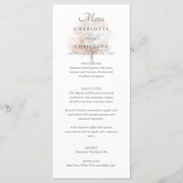 Menu de casamento Misty tree