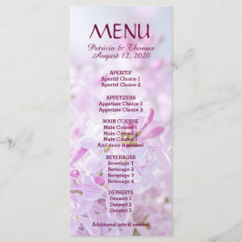 Menu de Casamento personalizável