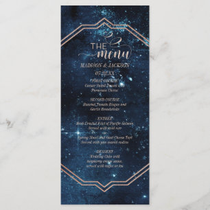 Menu de Casamento por Aquarela Celestial do Céu Es
