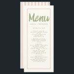 Menu de Casamento Retroativo da Tipografia de Manu<br><div class="desc">, </div>