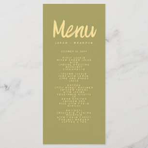 Menu de Casamento Retroativo da Tipografia Vermelh