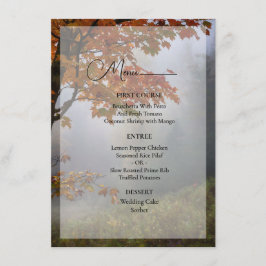 Menu de Casamento Russo do Outono