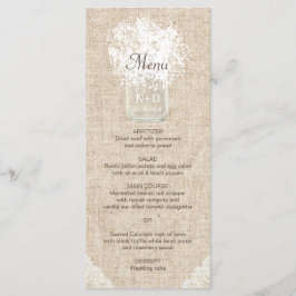 Menu de Casamento Russo Mason Jar Bretic do Amor