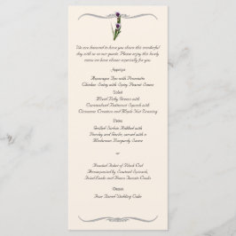 Menu de Casamento Western Calla Lily Posh