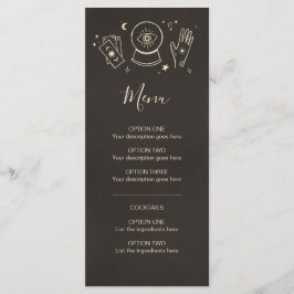 Menu de coquetel de festa de Halloween de Quiroman