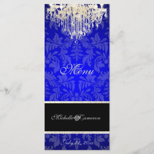 Menu de damasco de cristal chandelier/barroco PixD