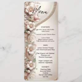 Menu de Embelezamentos Florais e Pérolas